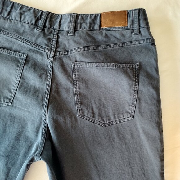 PETER MILLAR | Straight Leg Navy Blue Chino Pants Mens Business Casual Size 34 - Picture 6 of 14